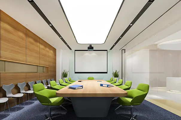 Acoustic Ceiling Clouds Meeting Room
