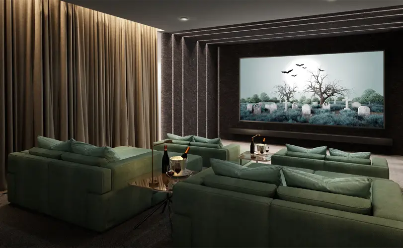 Concealed architectural speakers